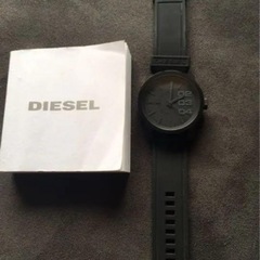 腕時計 DIESEL 腕時計 DZ1446 美品 ラバー ブラック