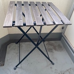 【27日限定】折りたたみテーブル&チェア1脚　IKEA TARNO