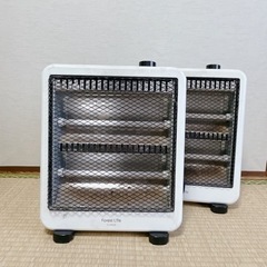 決まりました、電気ストーブ2点セット。