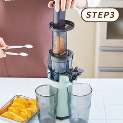 コンパクトで人気のラドンナ Toffy　ミニスロー ジューサー　★未開封の新品です　★人気のペールアクア