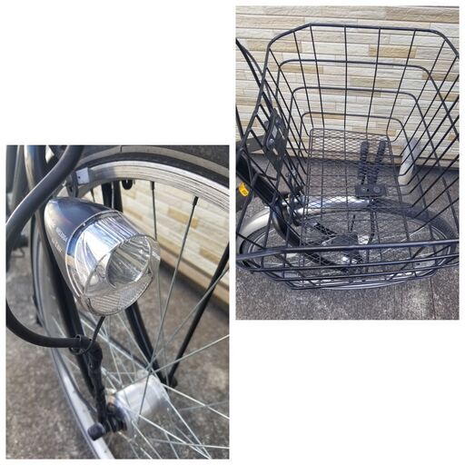 中古自転車 内装3段変速 26インチ LEDオートライト 021MM軽整備済み