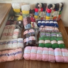 アクリル毛糸 大量【221玉+おまけ】