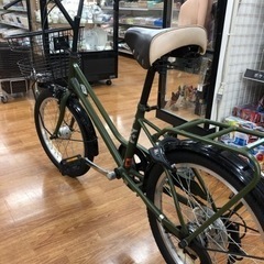 【BRIGHT DAY】オリーブカラーの20インチ シティサイクルお売りします！