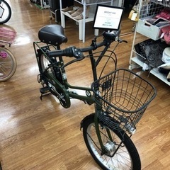 【BRIGHT DAY】オリーブカラーの20インチ シティサイクルお売りします！