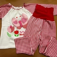 新品！女の子　裏起毛　パジャマ　100