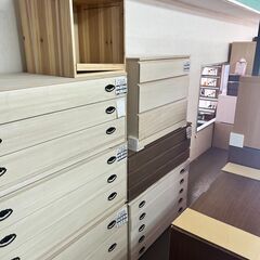 R2586) 中古UV塗装ホワイトハイチェスト6段 2019年製! 収納家具 店頭 