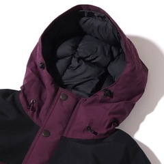 【ほぼ新品】マウンテンダウンジャケット ノースフェイス ブラックベリーワイン