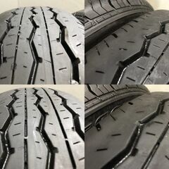BS BRIDGESTONE ECOPIA RD613 195/80R15 107/105N LT 15インチ 夏タイヤ 4本 21年製 バリ溝 キャラバン等　(TB902MY)クレジットカード QRコード決済可能