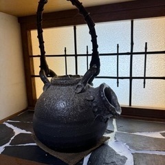 【ネット決済】信楽焼　陶器の花瓶です　骨董　