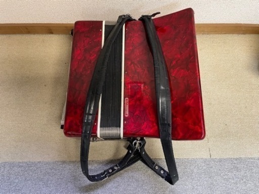 アコーディオン BAILE バイレ 赤 ソフトケース付き BAILE