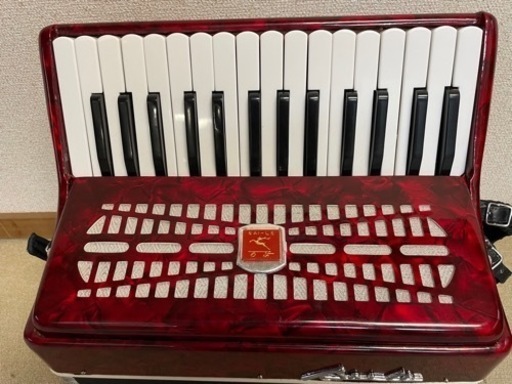 ケース•説明書付】BAILE バイレ アコーディオン M2019 レッド 赤 音