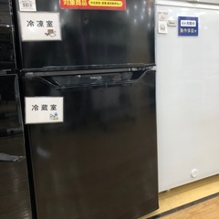 YAMAZEN 2ドア冷蔵庫 86L 2021年製