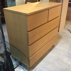 無印良品 MUJI オーク材 4段 チェスト タンス