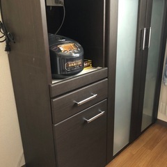 【商談中】ニトリ キッチンカウンター 食器棚 W120×H115...