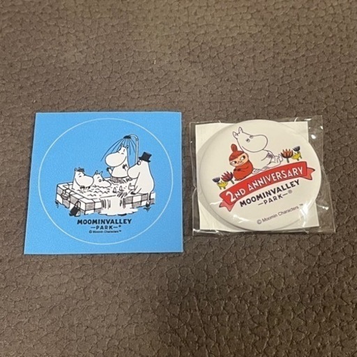 非売品 新品未開封 ムーミン 缶バッチ 逆立ち ムーミンバレー