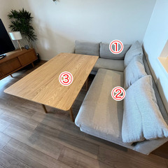 値下げ【出品10/25迄】unicoのダイニングセット LOMシリーズ