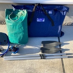 アキレスゴムボート（2人乗り）ボートカバー付 