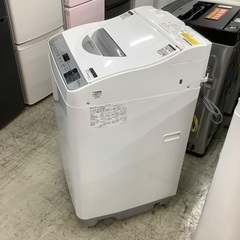 安心の1年保証付き！！ SHARP 　5.5kg縦型洗濯乾燥機　ES-TX5D-S  2020年製