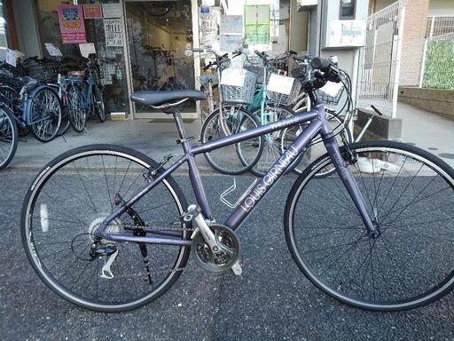 中古自転車２７６７　前後タイヤ新品！　クロスバイク　２０１０年モデル　ルイガノ　TR-LITE-E　７００×２８C　３×８段ギヤ　アルミフレーム　４２０㎜　身長１５５㎝から１７０㎝　ワイヤー錠　ライトは付属していません