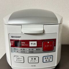 SHARP ジャー炊飯器(白色) 3合炊き KS-HB5-W