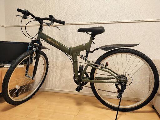 【商談中】マウンテンバイク 26インチ カーキ 新品同様