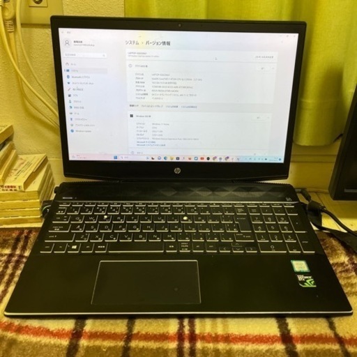 HP ゲーミングノートPC pavilion gaming laptop 15-cx0xxx モニター\u0026HDMIケーブル付