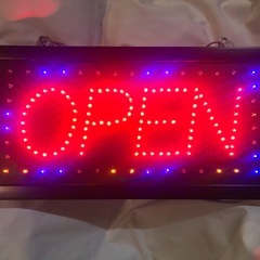 🌈集客抜群!!  LED オープン OPEN 看板　　開店　営業中