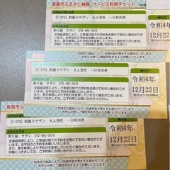 釣り堀サザン　1日利用券　男性　女性