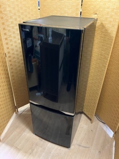 【引取】TOSHIBA 東芝ノンフロン冷凍冷蔵庫 GR-M15BS (K) 2018年製 説明書付き