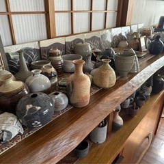手作り陶器のガレージセール