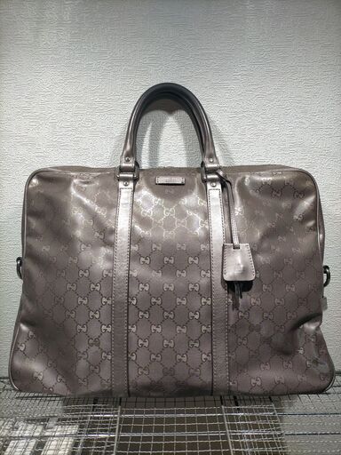 【お取引中】GUCCI グッチ GG インプリメント PVC ブリーフケース A4【正規品】