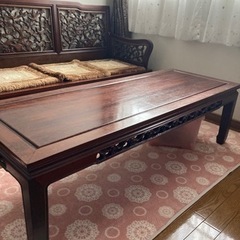 中国家具 中国骨董 唐木家具 応接間セットアンティーク レトロ