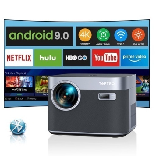 プロジェクター Android TV 全自動フォーカス/自動台形補正/防塵設計