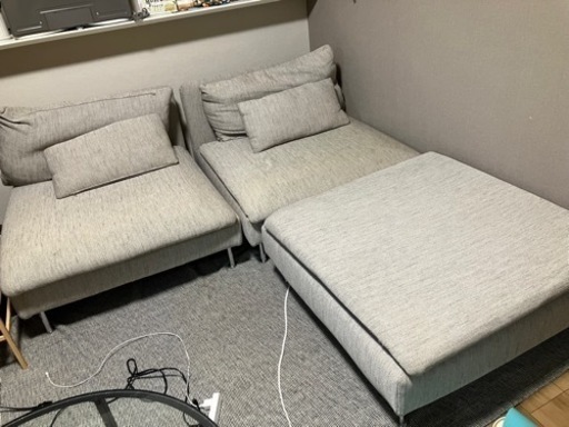 IKEA ソーデルハムン 目だた ソファ オットマン カバー IKEA ソーデルハムン 目だた ソファ オットマン カバー
