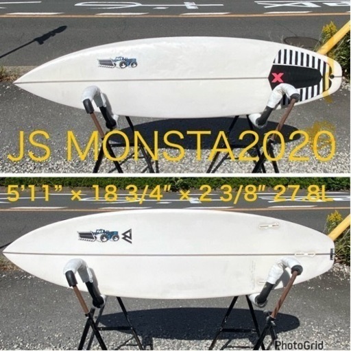 美品 JS MONSTA2020 5'11” モンスタ2020 サーフボード (Tyraro) 六会日