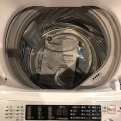 美品☆ハイセンス 全自動 洗濯機 5.5kg ホワイト HW-K55E