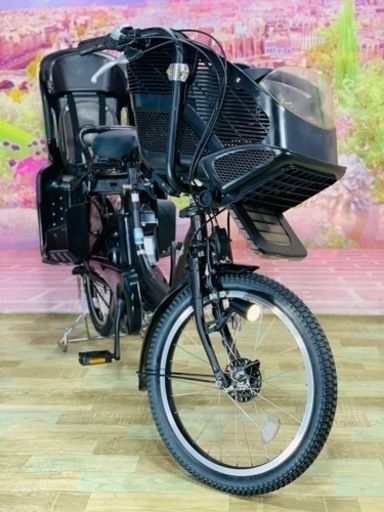 ❹ 5727子供乗せ電動アシスト自転車ヤマハ3人乗り対応20インチ