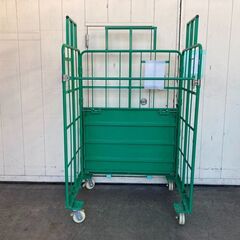 ① 状態良好 東志産業 2段積みカゴ台車 オールスチール製/頑丈さ抜群 