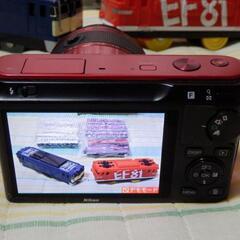 ❤️動作品・完品❤️ニコン 1 J1 赤❤️ミラーレス一眼