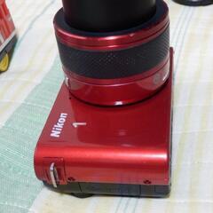 ❤️動作品・完品❤️ニコン 1 J1 赤❤️ミラーレス一眼
