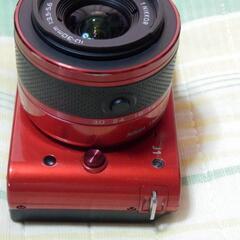 ❤️動作品・完品❤️ニコン 1 J1 赤❤️ミラーレス一眼