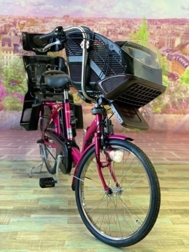 ❹ 5756子供乗せ電動アシスト自転車パナソニック3人乗り対応20インチ