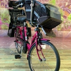 ❹ 5756子供乗せ電動アシスト自転車パナソニック3人乗り対応2...