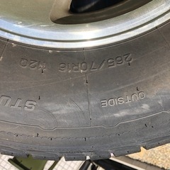 スタッドレス　ランクル　80 純正ホイール　ナンカンタイヤ　2019年製 プラド 265/70r17 