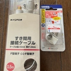 【新品・未使用】テレビプラグとスキマ用ケーブルセット