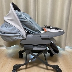 美品　コンビ ホワイトレーベル ネムリラ AUTO SWING BEDi Long スリープシェル EG 電動 自動 ハイローチェア