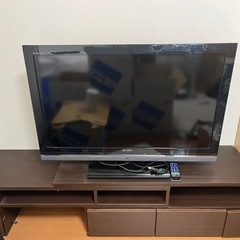 SONY BRAVIA 40インチ　テレビ台・デスク3点