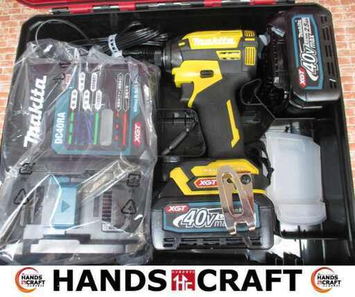 makita マキタ TD002GDXFY インパクトドライバ 未使用 40V バッテリー×2 充電器付 【ハンズクラフト宜野湾店】