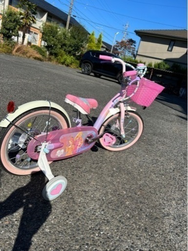 値下げ　プリンセスゆめカワ　16インチ　子供自転車　トイザらス