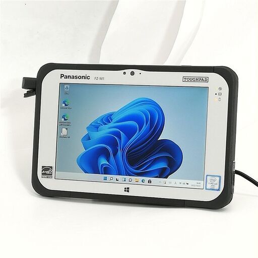 送料無料 7型 タブレット Panasonic TOUGHPAD FZ-M1F150JVJ 中古美品 CoreM5-6Y57 4GB 高速SSD 無線 Bluetooth Webカメラ Windows11 Office済